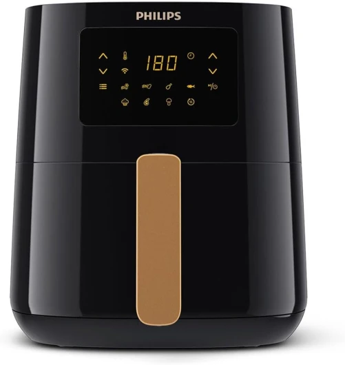 Philips Airfryer L Series 5000, 4.1L (0.8Kg), Air Fryer Multifonctions 13-en-1, Connexion Wifi, 90% de graisse en moins grâce à la technologie Rapid Air, Application de HomeID (HD9255/80)