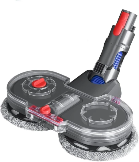 Brosse Aspirante et Nettoyante pour Dyson V7 V8 V10 V11 V15 avec Réservoir d'Eau Amovible et 2 Vadrouilles Lavables