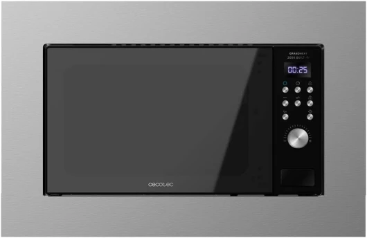 Micro-ondes à encastrer Digital GrandHeat 2050 Acier noir - 800 W, 20 litres, gril, 7 fonctions, revêtement intérieur en céramique, acier noir encastré - (700 W, Acier noir) Acier Noir 20 L Numérique 700 W