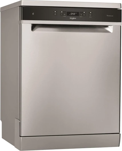 Whirlpool Lave vaisselle 60 cm WFC 3 C 42 PX, Autoportant, Acier inoxydable, Gris, Noir