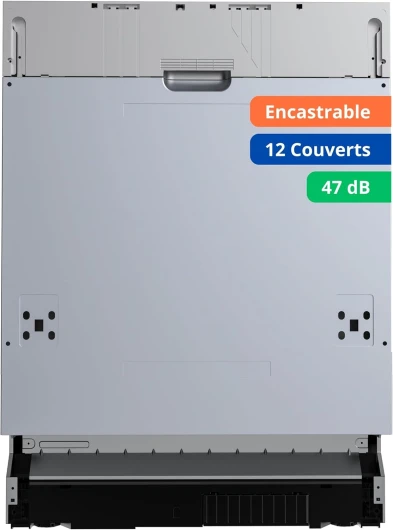 Lave-vaisselle full encastrable GLV1247FULL - 12 couverts - 47 dB - Départ différé